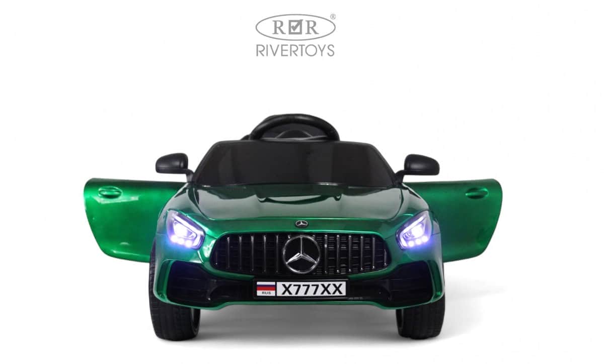 картинка Детский электромобиль Mercedes-Benz AMG GT X777XX зеленый глянец 