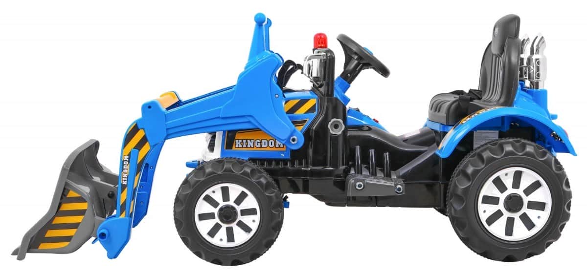 картинка Детский электромобиль трактор на аккумуляторе 12V / синий - JS328A-BLUE 