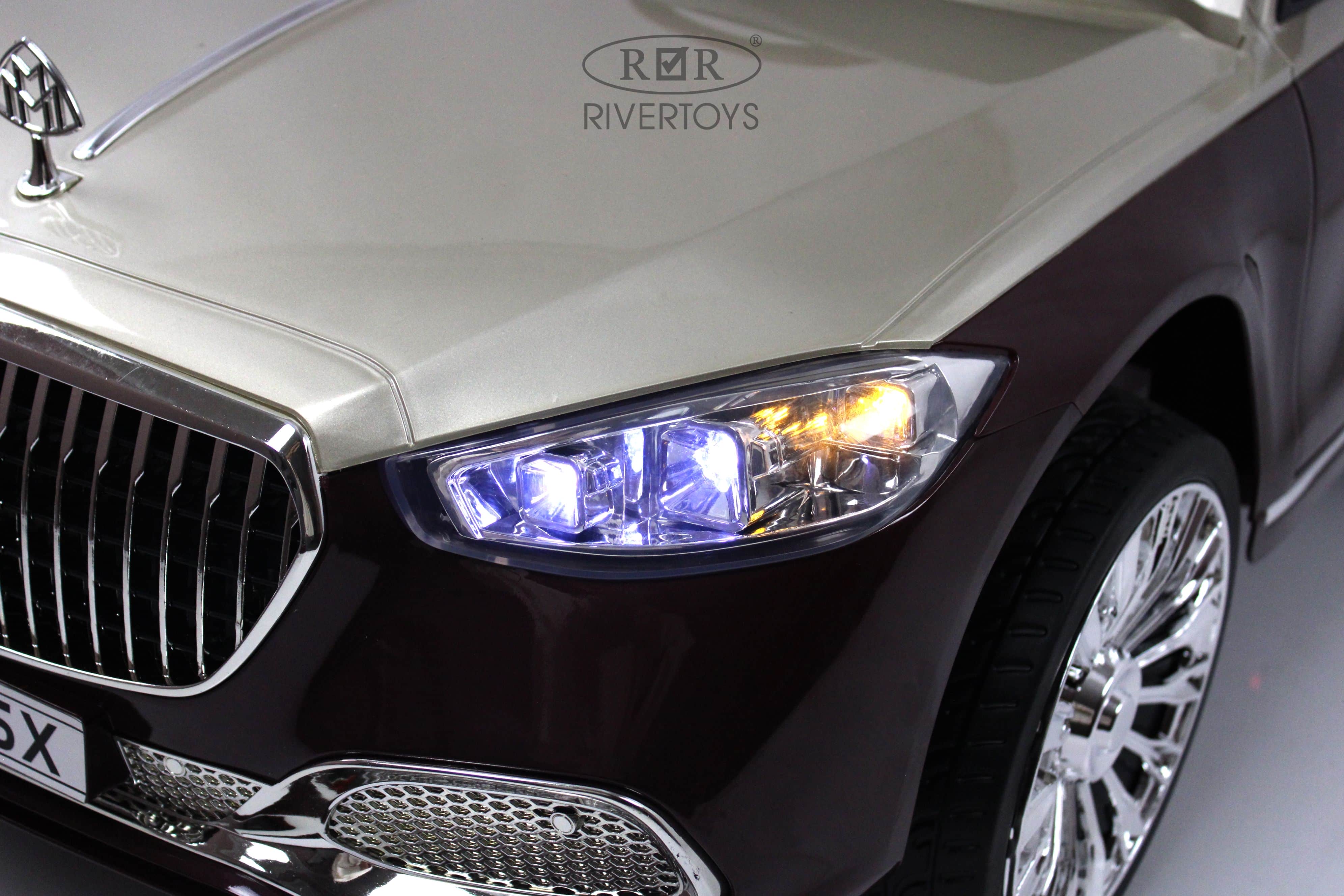 картинка Детский электромобиль М001БХ 4WD красно-золотой глянец 