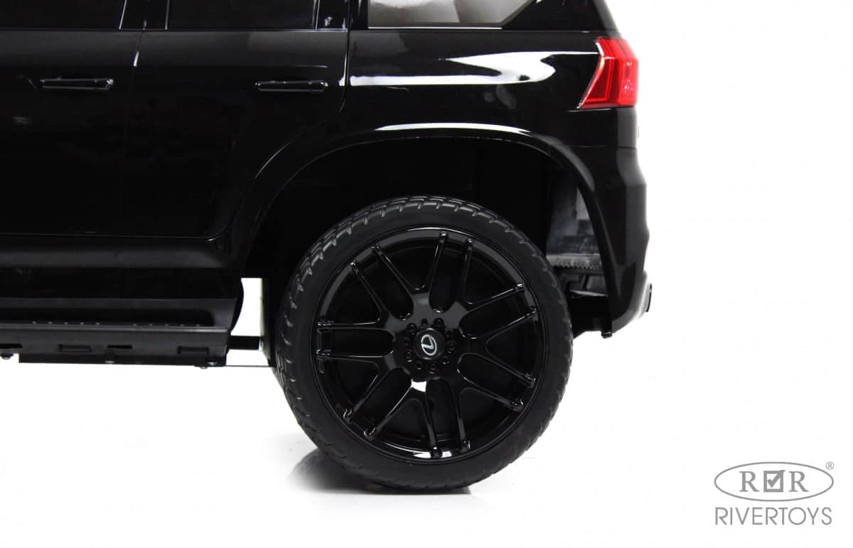 картинка Детский электромобиль Lexus 570 (E555EE) черный глянец 