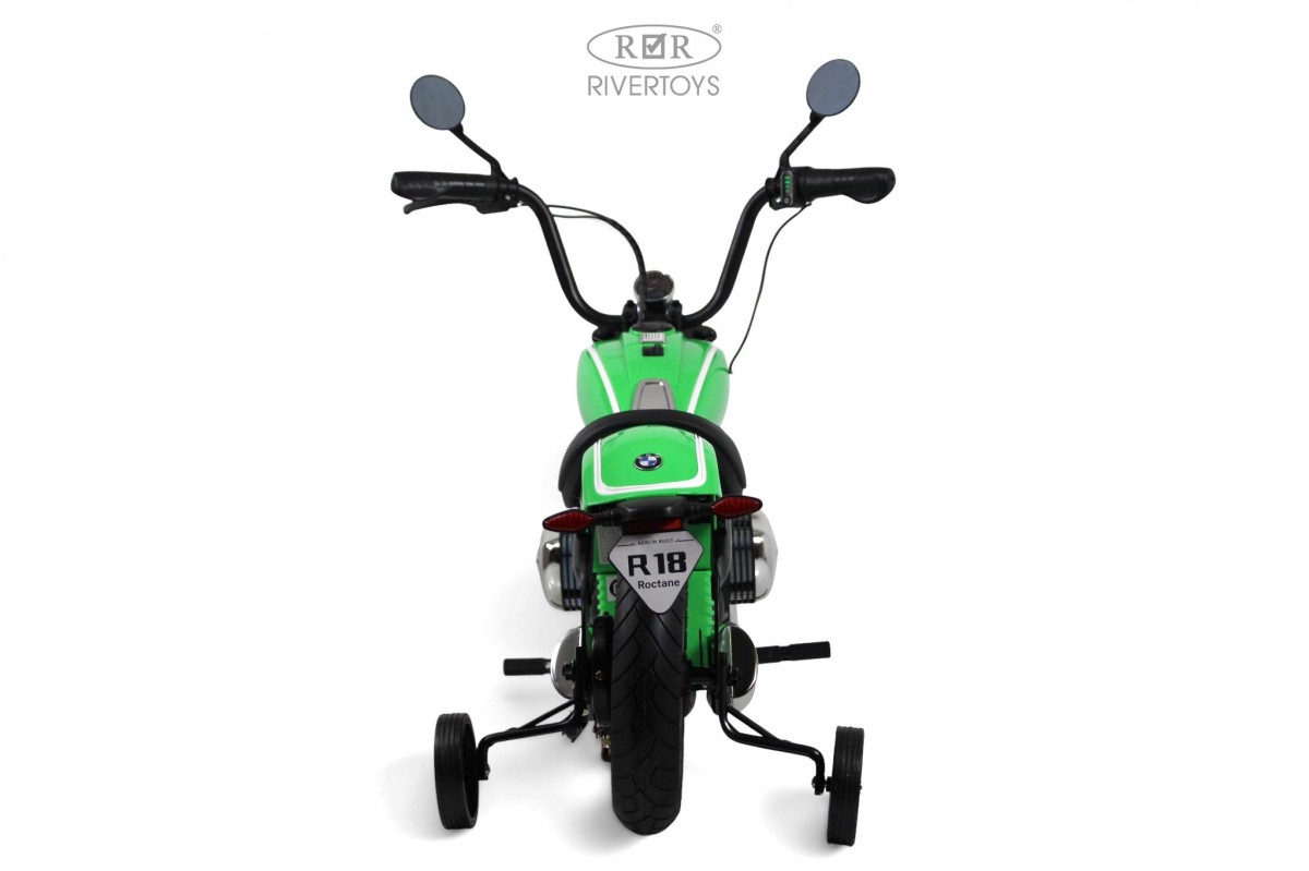картинка Детский электромотоцикл BMW R18 (A777AA-NEW) зеленый 