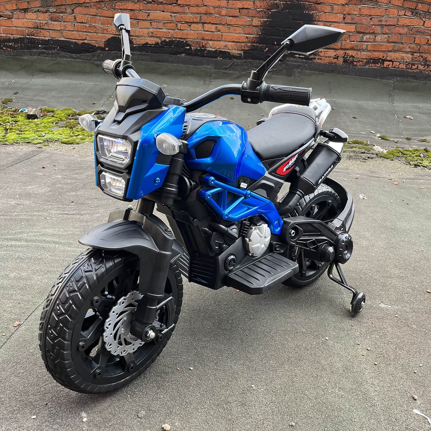 картинка Детский электромотоцикл Harley Davidson (12V, EVA, ручка газа) - DLS01-SP-BLUE 