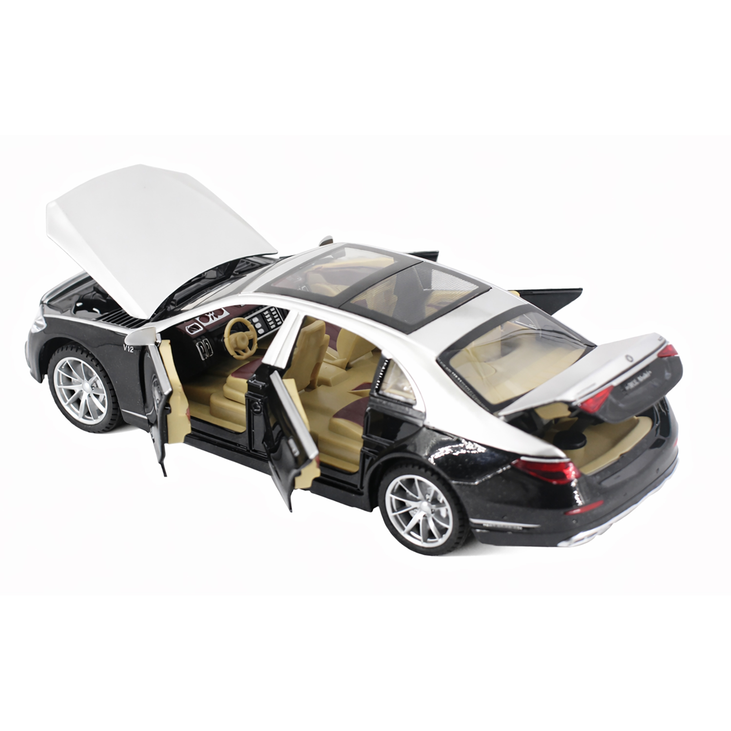 картинка Радиоуправляемая металлическая машина Mercedes S600 1:22 - HCL-3813-BLACK 