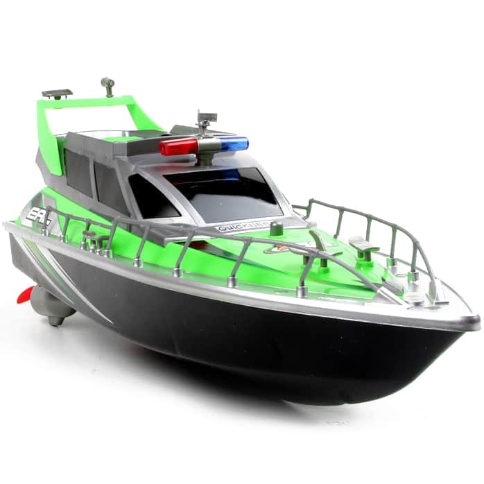 картинка Радиоуправляемый полицейский катер 1:20 2.4G - HT-2875B-GREEN 