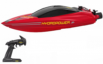 картинка Радиоуправляемый катер с водяной помпой Red HydroJet (25 км/ч, 42 см) - HC807-RED 