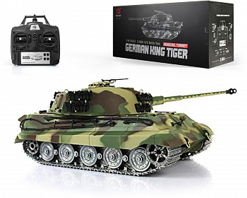 картинка Радиоуправляемый танк Heng Long King Tiger PRO version V7.0 масштаб 1:16 2.4G - HL-3888A-1PRO-V7 