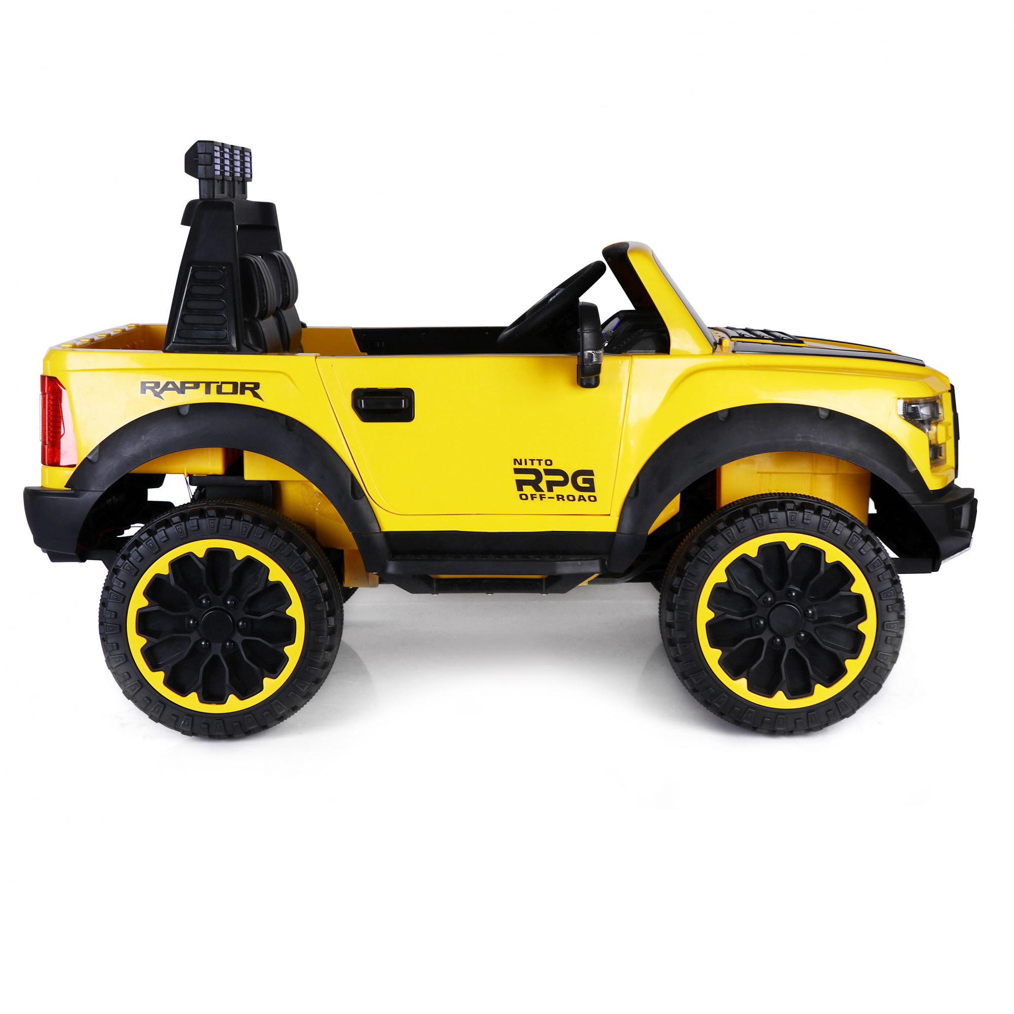 картинка Электромобиль FORD RAPTOR 12V (полный привод, EVA) - XHD-F150-YELLOW 