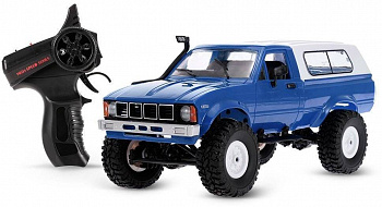 картинка Радиоуправляемая машина WPL пикап Hilux (синяя) 4WD 2.4G 1:16 RTR - WPLC-24-BLUE 