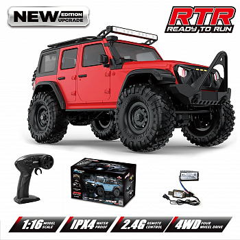 картинка Радиоуправляемый краулер HB Wrangler (32 см, 4WD, 1:16) - HB-R1604 
