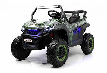 картинка Детский электромобиль T777TT 4WD зеленый камуфляж 