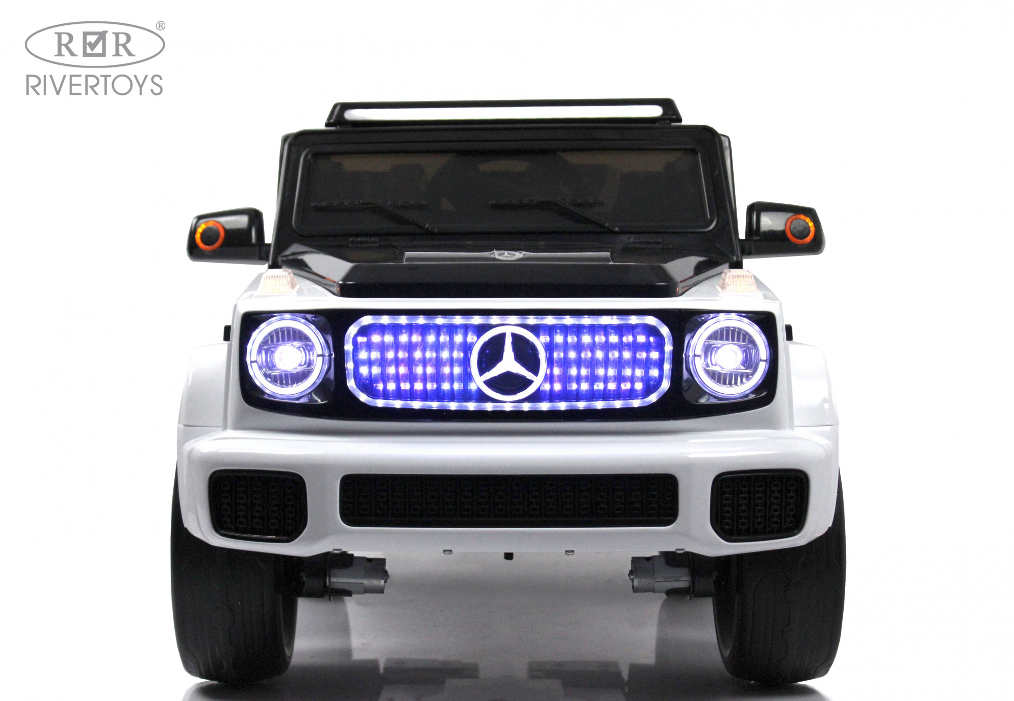 картинка Детский электромобиль Mercedes-Benz EQG (E222EE) белый 