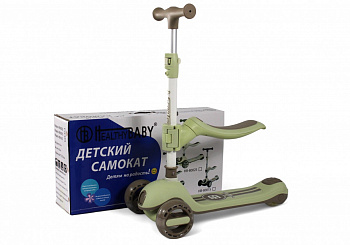 картинка Детский самокат HB-818S зеленый 