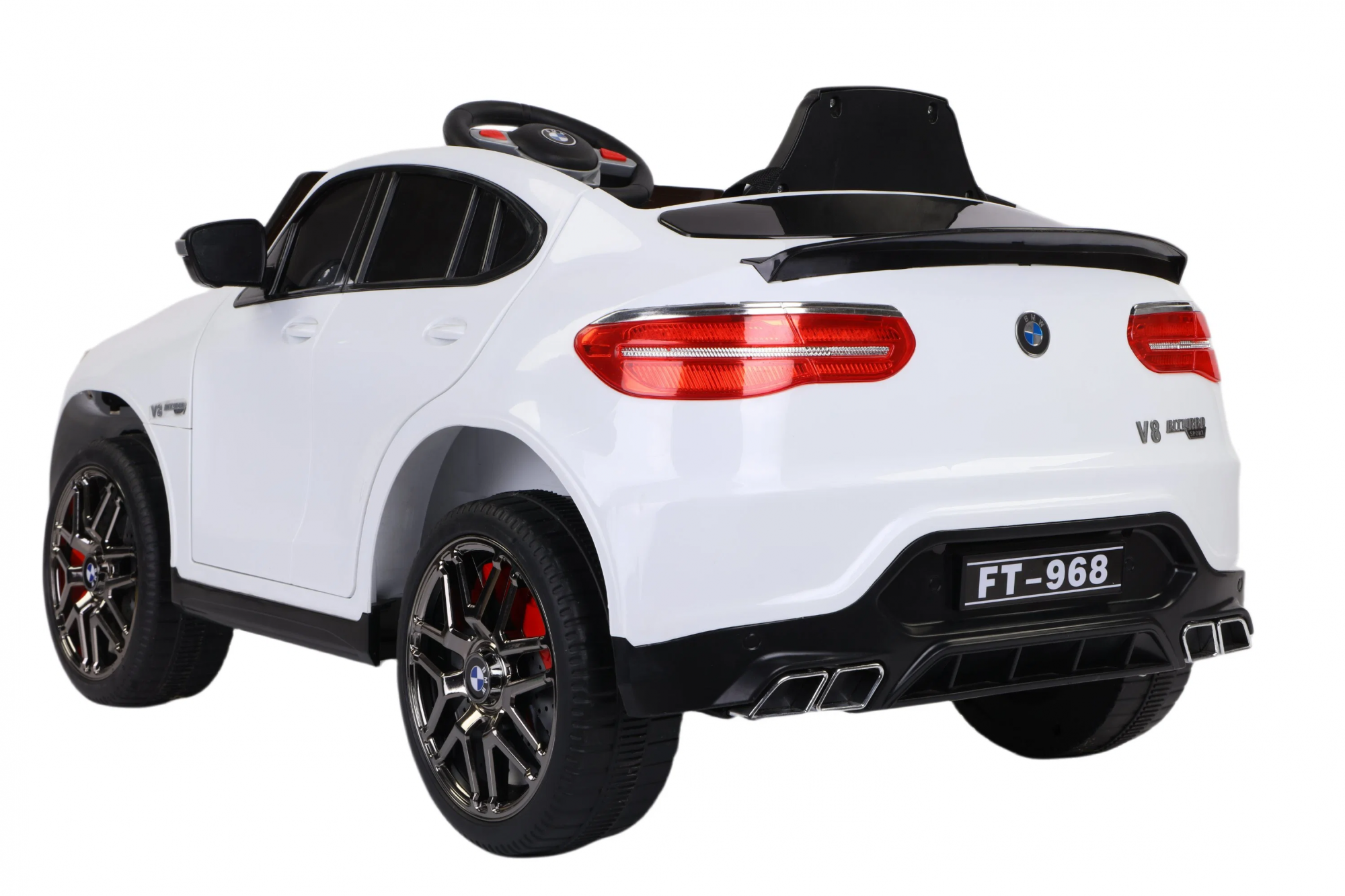 картинка Электромобиль BMW X6M 12V (полный привод, EVA) - FT-968-WHITE 