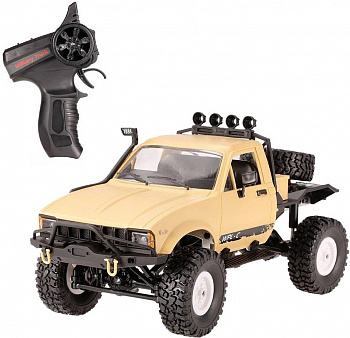картинка Радиоуправляемая машина WPL пикап Hilux (желтый) 4WD 2.4G 1:16 RTR - WPLC-14-YELLOW 