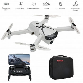 картинка Квадрокоптер Syma с камерой 4K, FPV, GPS - SYMA-Z6PRO-BAG 