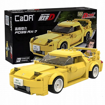 картинка Конструктор CADA автомобиль Mazda FD35 RX-7, 278 элементов - C55013W 
