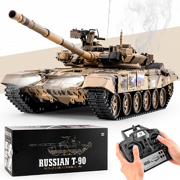 картинка Радиоуправляемый танк Heng Long Т-90 V7.0 масштаб 1:16 RTR 2.4G - 3938-1 V7.0 