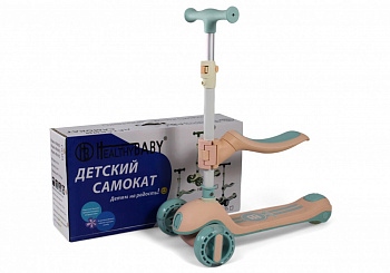 картинка Детский самокат HB-818S розовый 