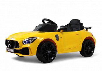 картинка Детский электромобиль Mercedes-Benz AMG GT X777XX желтый 