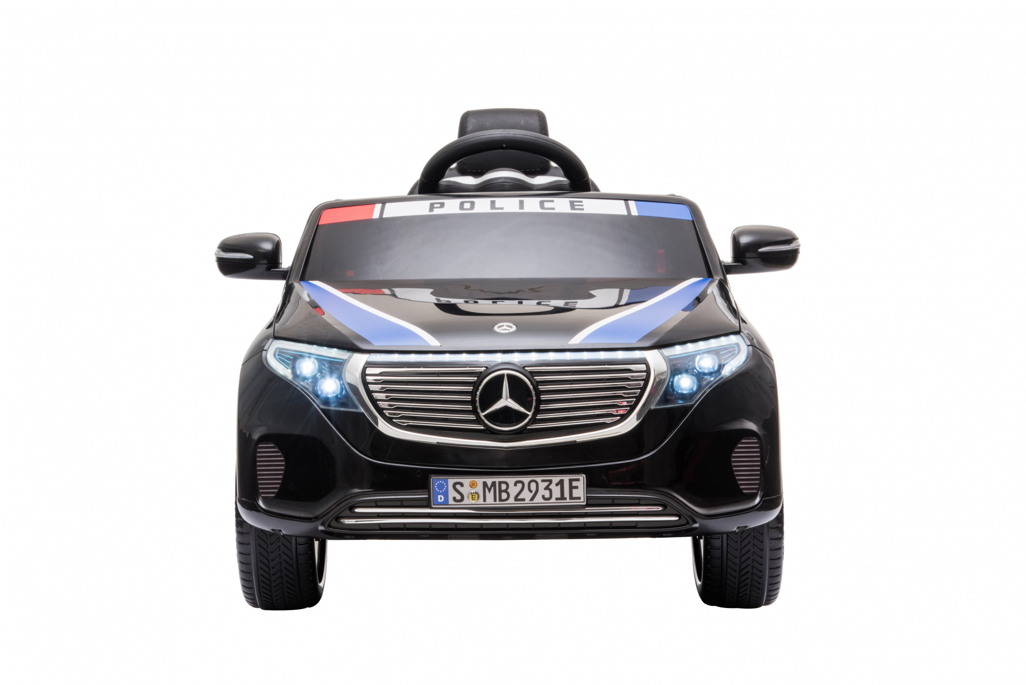 картинка Детский электромобиль Mercedes Benz Police EQC 400 4MATIC - HL378-BLACK 