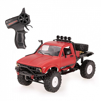 картинка Радиоуправляемая машина WPL пикап Hilux (красный) 4WD 2.4G 1:16 RTR - WPLC-14R-RED 
