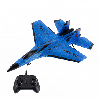 картинка Радиоуправляемый самолет Fei Xiong SU-35 2.4G - FX620-BLUE 