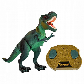 картинка Радиоуправляемый динозавр T-Rex RuiCheng (зеленый, звук, свет) - RUI-9981-GREEN 