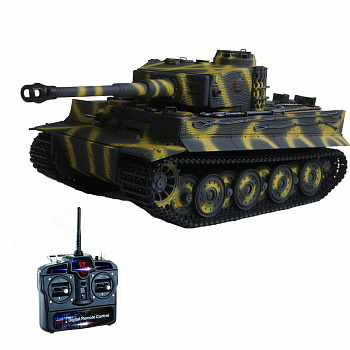 картинка Радиоуправляемый танк Taigen Tiger 1 Германия 1:16 (окраска Тики, звук, дым V3) - AS3818-D-TIKI 