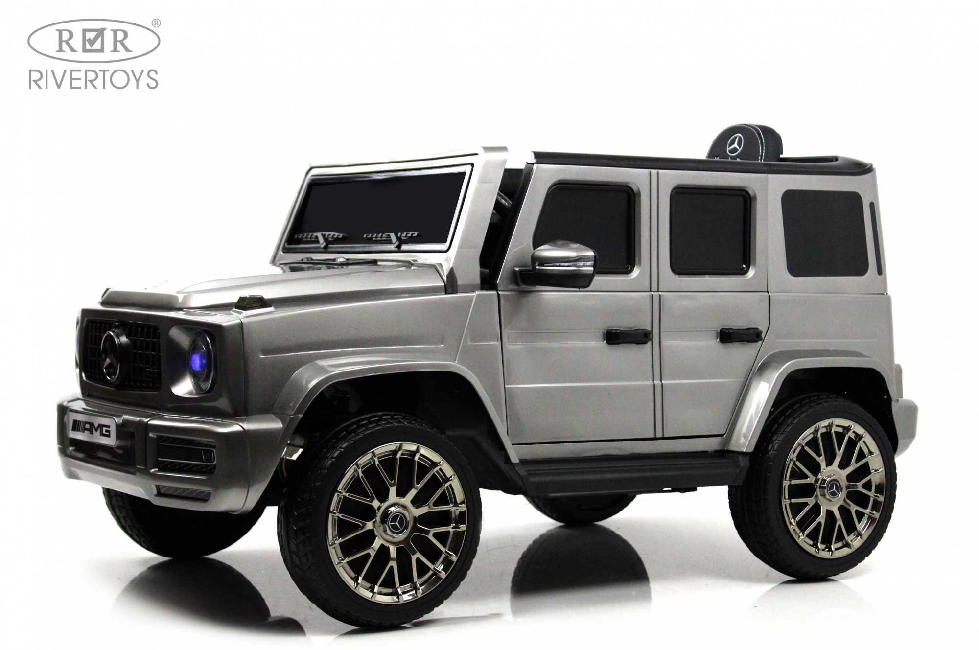 картинка Детский электромобиль Mercedes-AMG G63 4WD (G333GG) серый глянец 