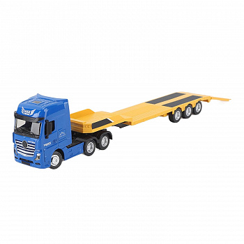 картинка Металлический грузовик трейлер HUI NA TOYS масштаб 1:50 - HN1730-YELLOW 