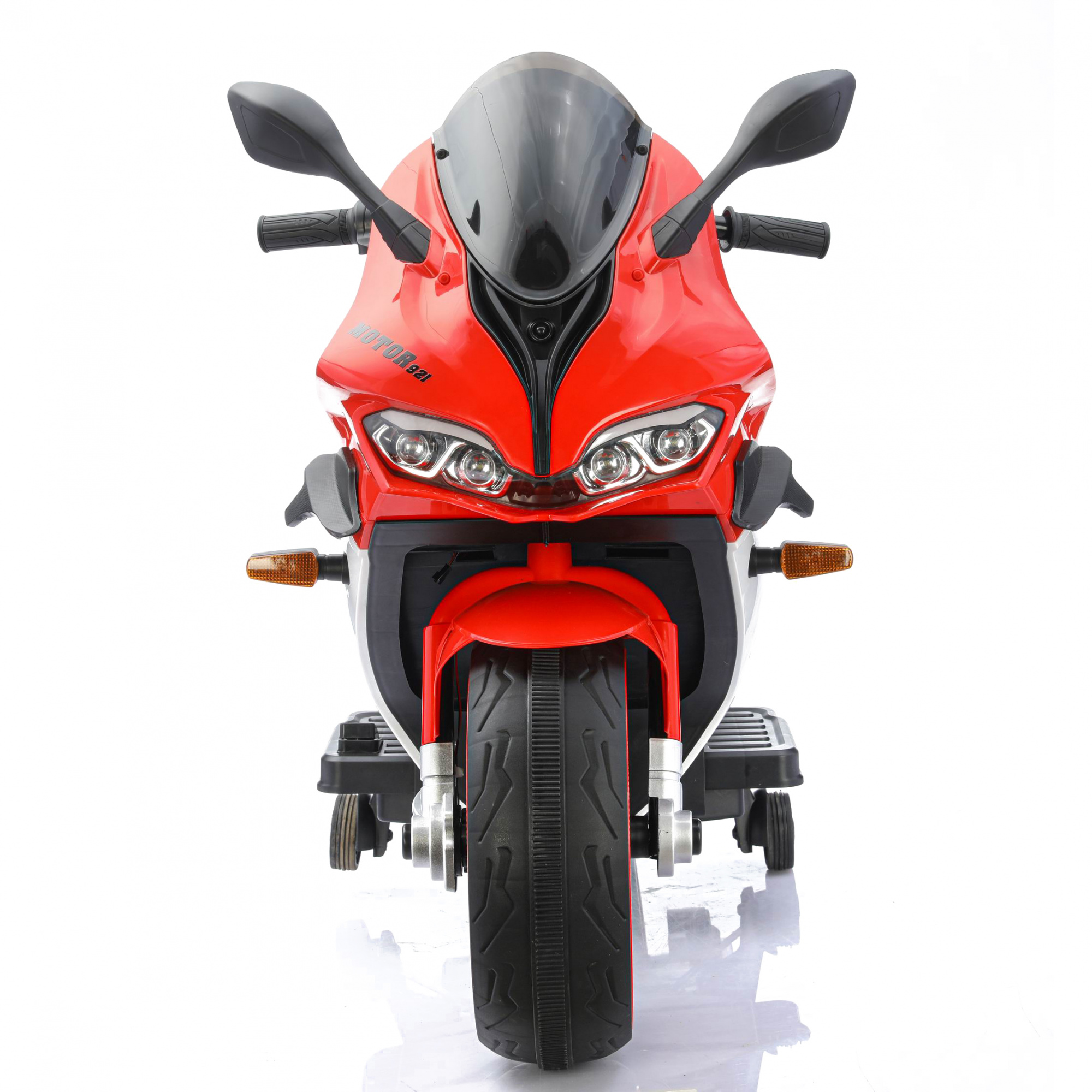 картинка Детский электромотоцикл Ducati (12V, EVA, ручка газа, спидометр) - FT-921-RED-WHITE 