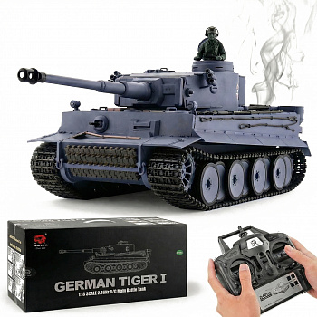 картинка Радиоуправляемый танк Heng Long German Tiger V7.0 масштаб 1:16 2.4G - 3818-1-V7 