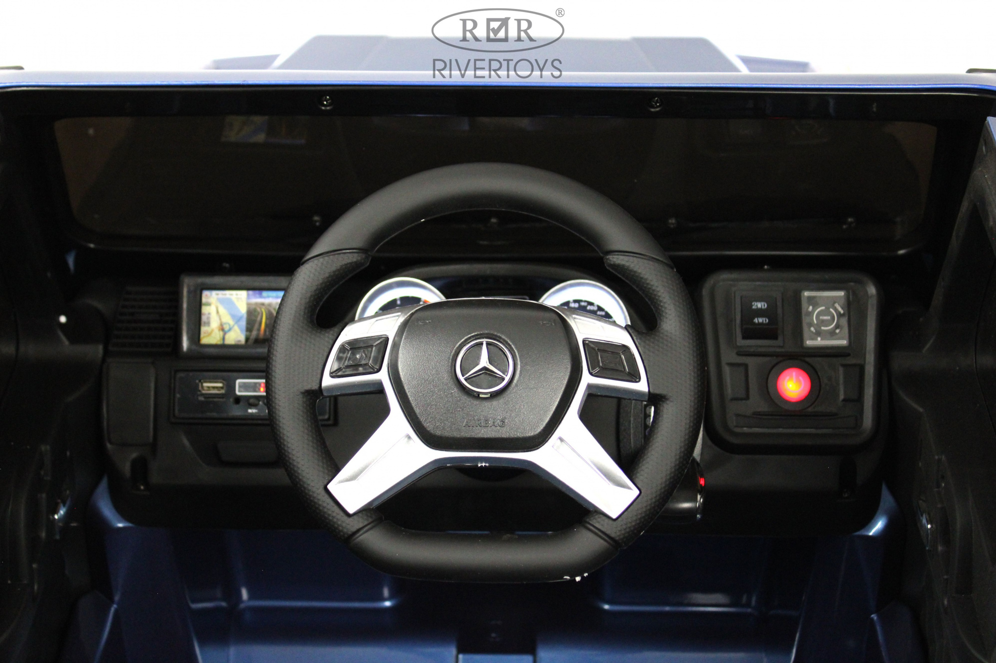 картинка Детский электромобиль Мercedes-Benz AMG G65 синий глянец 