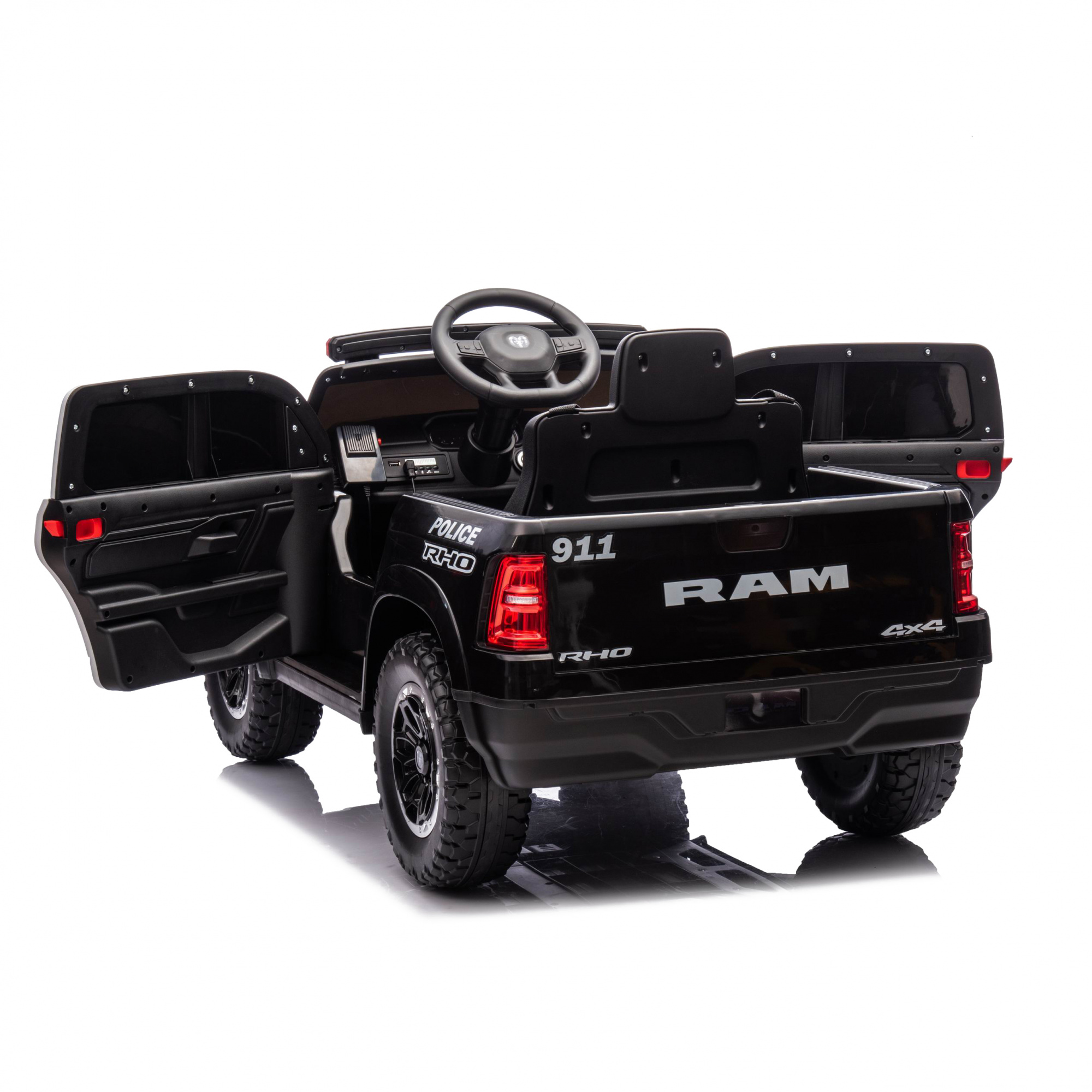 картинка Детский электромобиль Полиция Dodge RAM 1500 24V 4WD - ZB618P 