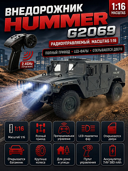 картинка Радиоуправляемая машина Hummer 1:16 - G2069-BLACK 