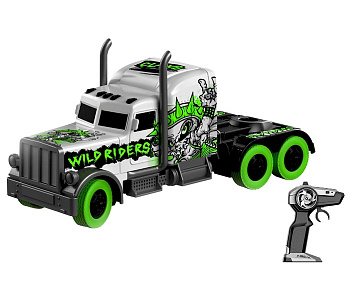 картинка Радиоуправляемый грузовик - тягач WILD RIDERS (2WD, акб, 1:16) - GM1930-GREEN 