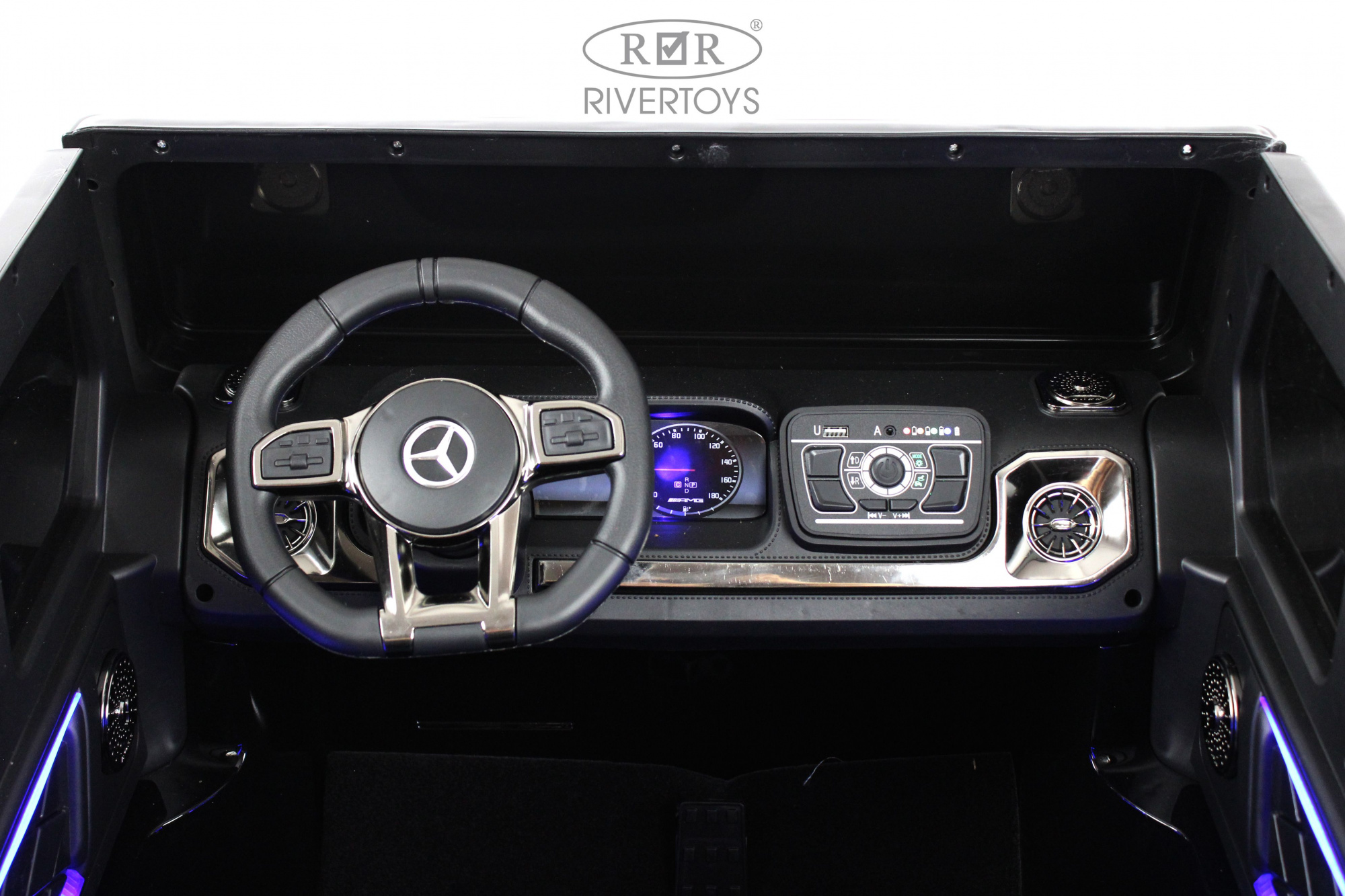 картинка Детский электромобиль Mercedes-AMG G63 (G111GG) черный глянец 