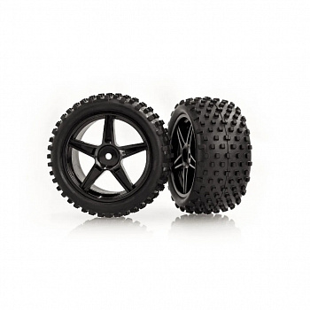 картинка Задние колеса HSP в сборе (06024+06025) - HSP06026-BLACK 