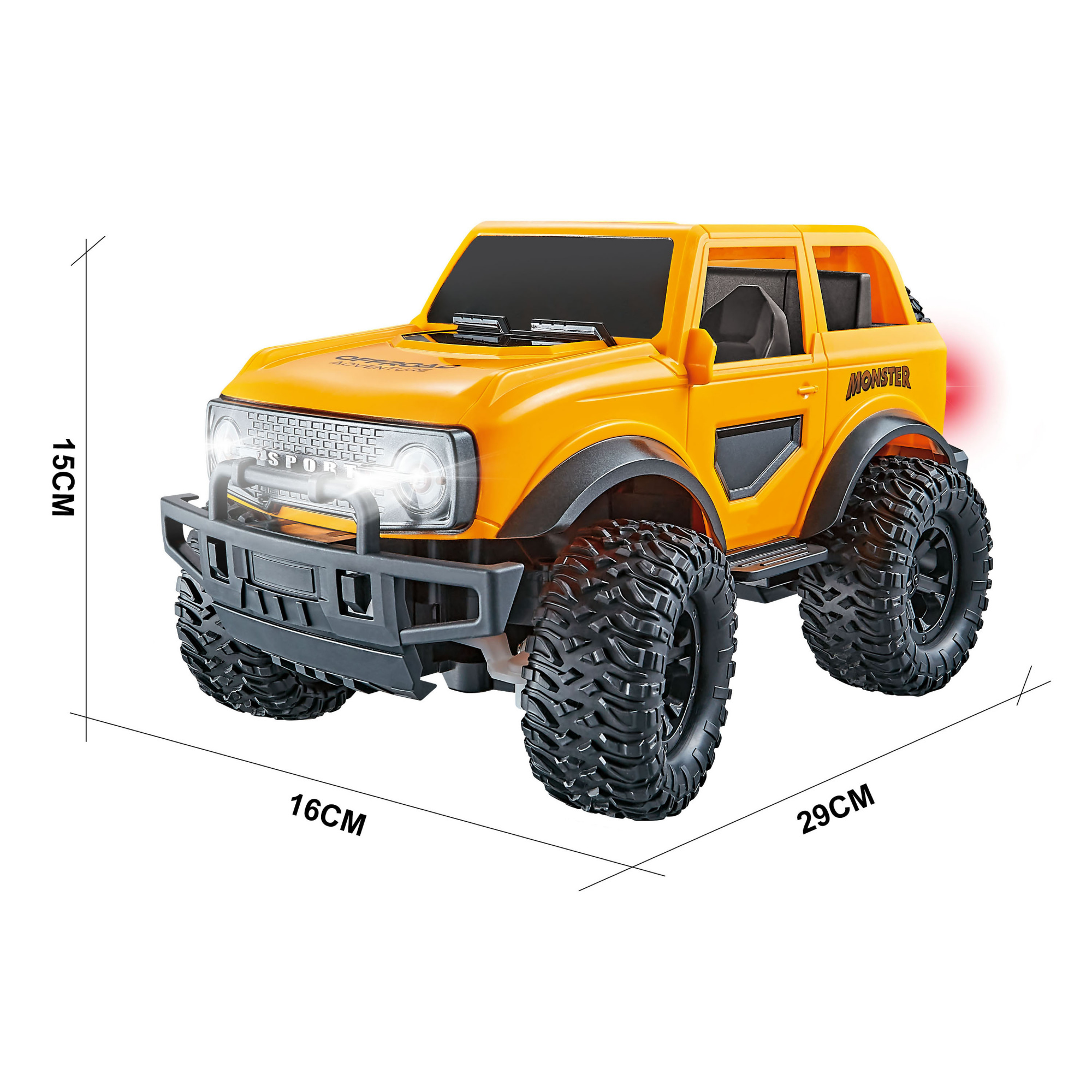 картинка Радиоуправляемый оранжевый джип 4WD 1:16 - 518-01-ORANGE 