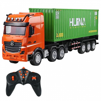 картинка Радиоуправляемый грузовик контейнеровоз HUINA 1:18 - HN1317-GREEN 